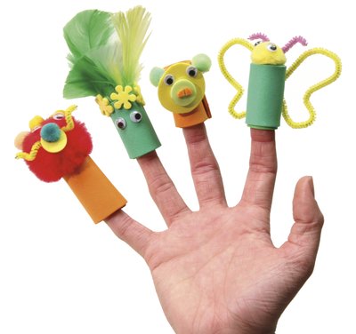 Craft Ideas Construction Paper on Finger Puppet Craft   Feather Out